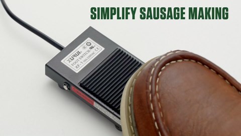 LEM Products Big Bite Motorized 20 Pound Capacity Stainless Steel Sausage Stuffer with Removable Cylinder, 0.5HP