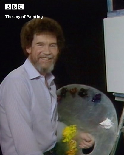 Four minutes of positivity with Bob Ross is exactly what we need right now... 😌 | BBC iPlayer