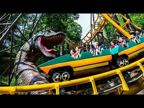 World’s ONLY interlocking DOUBLE LOOPS roller coaster | Loch Ness Monster (2025) 4K POV
