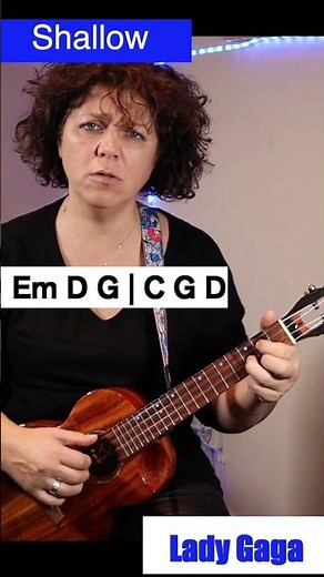 Shallow - Lady Gaga - Learn how to play on Ukulele #shorts #ukulele #ukuleletutorial #ukulele4u