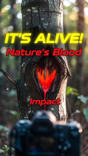 The Tree That Actually Bleeds When Neighbors Fall! 🌳🩸 #FactNova #Science