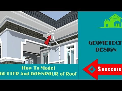 How To Install Custom Roof Gutter and Downpipe In Archicad Model