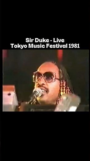 #StevieWonder performs #SirDuke live at the 1981 Tokyo Music Festival