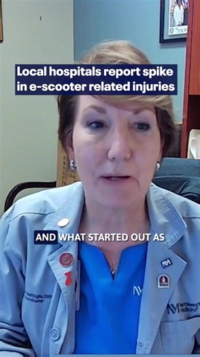 E-scooter accidents have increased 325% in Chicago area emergency rooms. Common injuries include road rash, fractures, and head injuries. | Fox 32 Chicago
