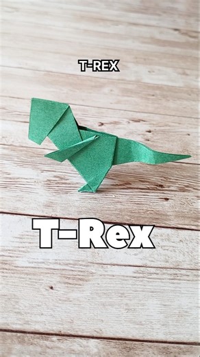 PAPER T-REX ORIGAMI TUTORIAL|JURASSIC PARK T-REX PAPERCRAFT STEP BY STEP FOLDING|ANIMALS ORIGAMII