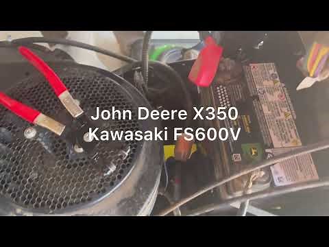 Instructions for replacing fuel filter on John Deere X350.