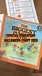 1.3K views · 4 comments | Special education Halloween craft!  It is included in my book companion for the book The Biggest Pumpkin Ever! Your students will love making this! Plus I made all the visuals and directions for you! Comment BiggestPumpkin as one word for the link! 李#specialeducation #specialed #specialeducationteacher #specialedteacher #teacherlife | Simply Special Ed | Facebook