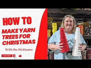 How to make yarn trees for Christmas| Chunky yarn tree| Simple DIY Christmas trees | Christmas craft
