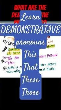 Demonstrative pronouns made easy#chsl#sscexam#englishgrammar#pronoun#mpscenglish#cdsenglish#grammar