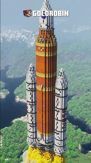 I built the Artemis II Rocket in Minecraft! 🚀