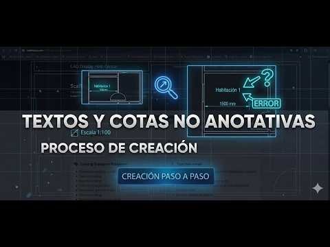 Textos y Cotas en AutoCAD: alturas, estilos y errores comunes
