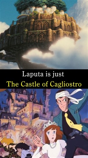 Laputa is just The Castle of Cagliostro.#castleinthesky #ghibli #anime