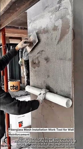 Fiberglass Mesh Installation Work Tool for Wall Reinforcement #worktool