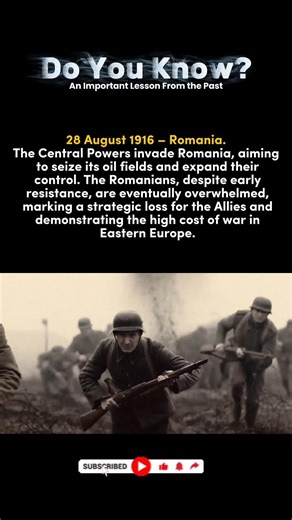 The Battle for Romania: Central Powers’ Strategic Invasion in 1916 #history #technology