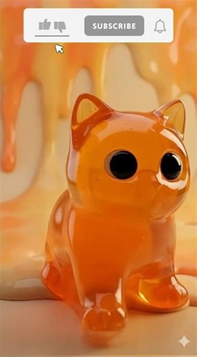 Cat.exe has melted into JELLY 🍮🙀 #Shorts