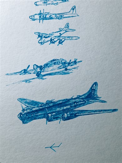 How to Draw a B-17 Bomber Step-by-Step