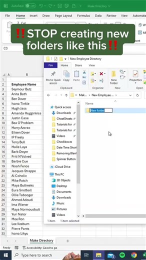 1.4K views · 20 reactions | BAT files can be very dangerous to your personal and system files. Take extreme caution before opening BAT files #Excel #exceltutorial #exceltraining #exceltipsandtricks @à la une LEARN MORE | LEARN MORE | Facebook