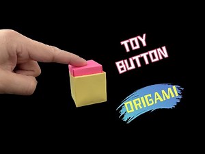 PAPER BUTTON TOY ORIGAMI TUTORIAL /HOW TO MAKE TOY BUTTON ORIGAMI | DIY PAPER TOY
