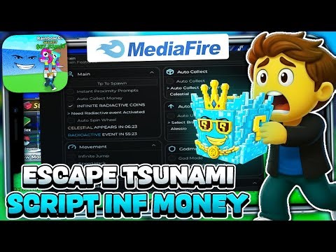 Escape Tsunami For Brainrot SCRIPT - INFINITE MONEY - SPEED HACK - DUPE - AUTO UPGRADE - MORE!✅