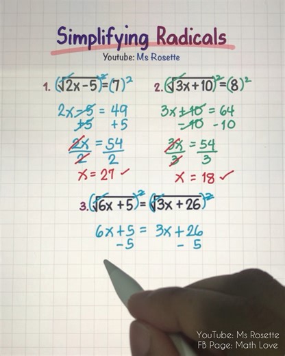 Crack the Code: Solving Radical Equations Made Simple #mathlove #mathematics | Math Love