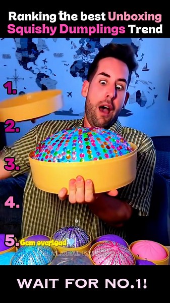 Ranking The Funniest Unboxing Squishy Dumplings Moments 🥟✨ #shorts #squishy #unboxing #trend #fyp