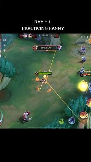 Practicing Fanny💥 #mlbb #mobilelegends #shorts