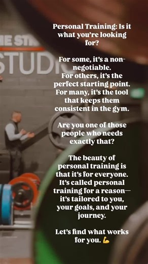 Personal Training: Is it what you’re looking for? For some, it’s a non-negotiable. For others, it’s the perfect starting point. For many, it’s the tool that keeps them consistent in the gym. Are you one of those people who needs exactly that? The beauty of personal training is that it’s for everyone. It’s called personal training for a reason—it’s tailored to you, your goals, and your journey. Let’s find what works for you. 💪 #PersonalTraining #YourFitnessJourney #TheStrengthStudio #StrongerTog