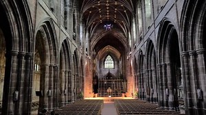 Gargoyle's eye view of Chester Cathedral revealed with drone