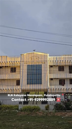 I Love My Chittoor on Instagram: "RLN has newly taken over the famous Sri Balaji Kalyana Mandapam in Puthalapattu and renovated it beautifully ✨ Now it’s RLN Kalyana Mandapam with reduced rent to support the local farming community 🤝 Spacious AC hall with 2000 floating & 800 seating capacity, big stage, buffet hall, kitchen, AC rooms, parking & full facilities 🏛️ Perfect for weddings, engagements, birthdays, retirements & all special occasions 🎉 Located right beside the Chittoor–Tirupati high