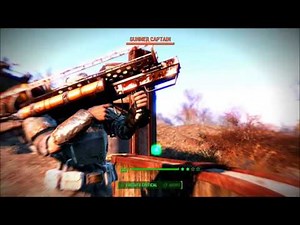 Fallout 4: 220 caged Gunners killed at large settlement. Huge XP farming!