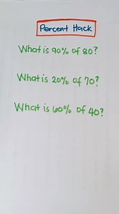 Percent Tricks! 💯✅ | Math Tricks Tutorial | Episode 61 Follow & Like our Page for MORE Tricks Video! ⭐ Facebook: Math Tricks Tutorial https://www.facebook.com/MathTricksTutorial ⭐ YouTube: Math Tricks Tutorial https://www.youtube.com/@MathTricksTutorial ⭐ TikTok: Math Tricks Tutorial https://www.tiktok.com/@mathtrickstutorial Thank you☺️ #math #mathematics #mathtricks #MathTricksTutorial #Divison #multiplication #addition #subtraction #percent #tricks #hacks #reels #reelsvideo #reelsviral #math