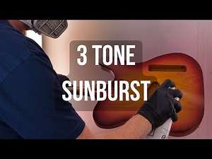 How to Spray a 3 Tone Sunburst with Nitrocellulose Lacquer Aerosols - Oxford Guitar Supply