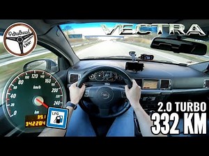 2005 Opel Vectra GTS 2.0 T (332 KM) | V-MAX. Próba autostradowa. RACEBOX 100-200 km/h.