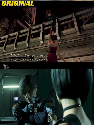 Resident Evil 2 Original (HD 1998) vs Remake 2019😢Leon S. Kennedy se despide de Ada Wong RE2 Remake #residentevil #fyp #pc #pcgamer #gamer #playstationgamer #rev #residentevil2 #RE2 #leonskennedy #latino