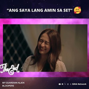 #MyGuardianAlien: "Ang hirap kumita!" 🤣 Ang saya nilang kasama lahat!! Maraming salamat sa lahat ng sumubaybay at sumama sa out-of-this-world journey with us, mga Kapuso! 💜 | GMA Network