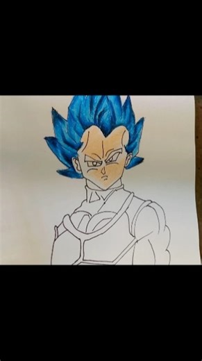 🔥 Drawing Vegeta Step by Step | Dragon Ball Z Anime Art 🎨⚡