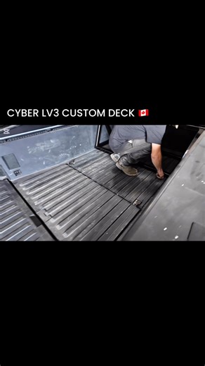 We’re stoked to get the first Cyber Truck Sled Deck all wrapped up 👊🏼 #cybertruck #limitlessmfg #sleddeck #MadeInCanada | Limitless MFG