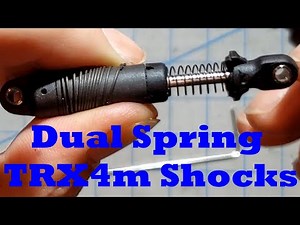 TRX4m stock Shock into dual springs rate how to guide