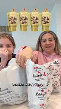 Chick Fil A Gold Cup Unboxing! #chickfila #unboxing #trending #haul