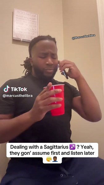 Dealing with a Sagittarius ♐️ ? Yeah, they gon’ assume first and listen later 😮‍💨🤦🏾‍♂️ #MarcusTheLibra #TheZodiacGuy #SagittariusSeason #Sagittarius #Smh