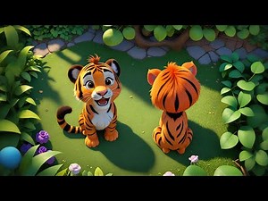 Five Tiny Tigers Learn to Sort | Sorting Song for Kids | Nursery Rhymes and Learning Songs