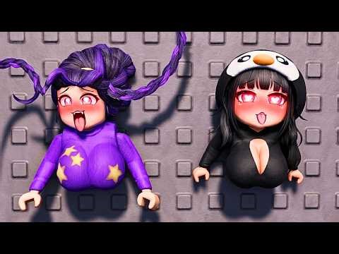 R63 GIRLS Lily Lovebraids & GUGUGAGA Penguin STUCK IN WALL!? | Steal A Brainrot | Roblox Animation