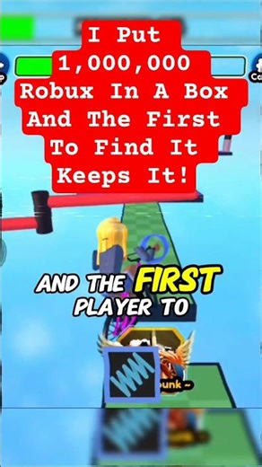 I Put 1,000,000 Robux In A Box And The First To Find It Keeps It!