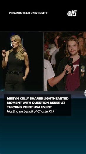59K views · 432 reactions | Kelly shared light movie-moment after a question asker approached her with a lighthearted question about the best Star Wars trilogy #megynkelly #virginiatech #hokies | WPDE ABC15 | Facebook