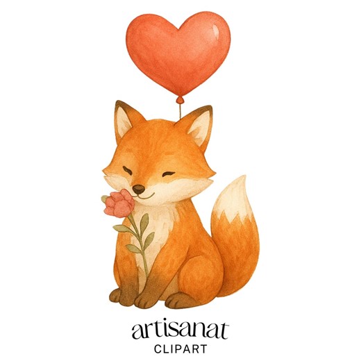 Cute Fox Clipart Set, 20 Watercolor Fox Illustrations PNG, Cozy Woodland Animals, Kids Nursery Art - Etsy