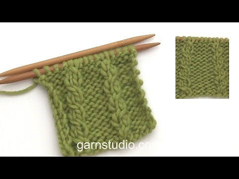 How to knit a cable without cable needle