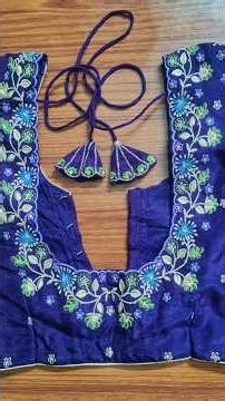 Bridal work designs #Computer work blouse designs #blouse #shorts