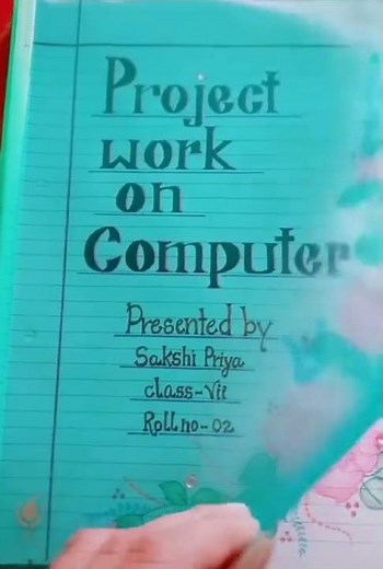 how to write project work in style | school project
