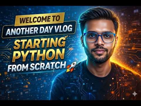 “Welcome to Another Day Vlog | Starting Python from Scratch 💻🚀”
