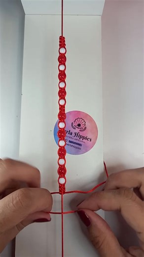 Pulsera de Perlas: Tutorial de Macramé y Cola de Ratón